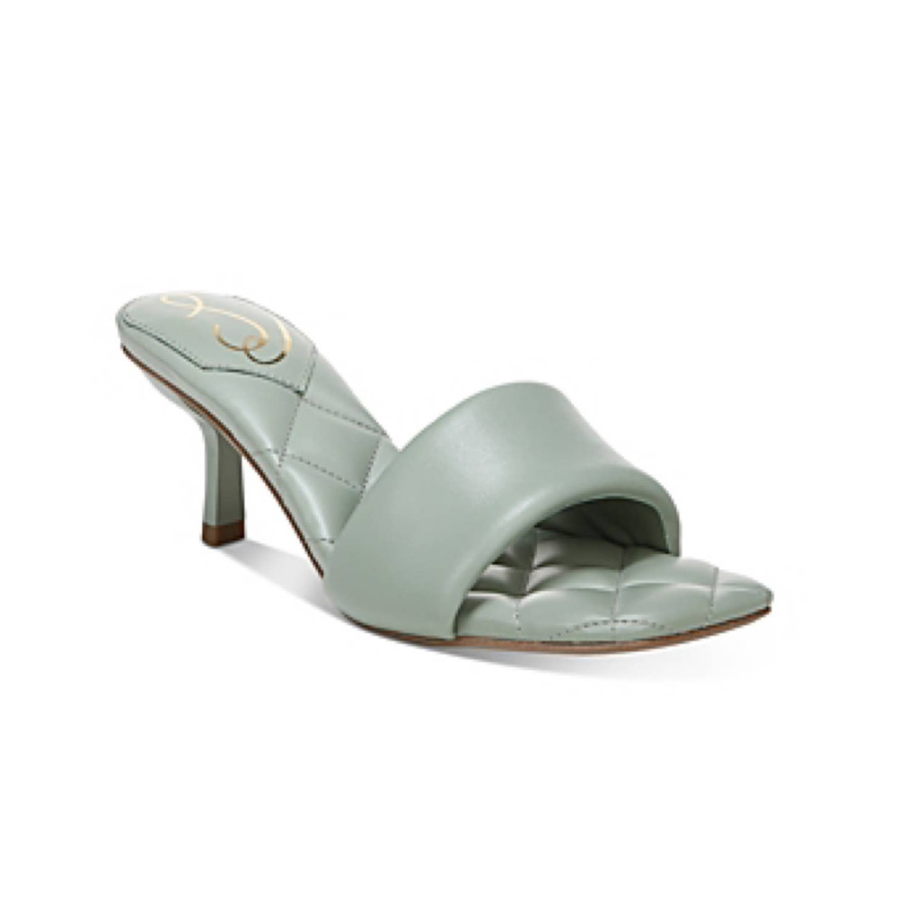 Sam Edelman Starla High Heel Sandal in Mint Teal Leather Size 8.5